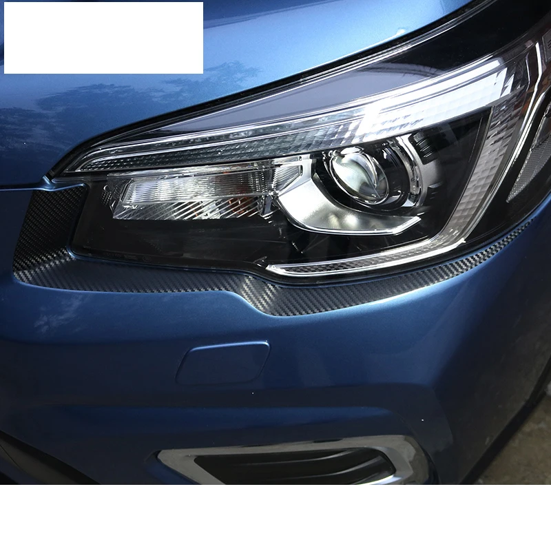 Lsrtw2017 углеродное волокно ПВХ автомобильные фары планки наклейка пленка для subaru