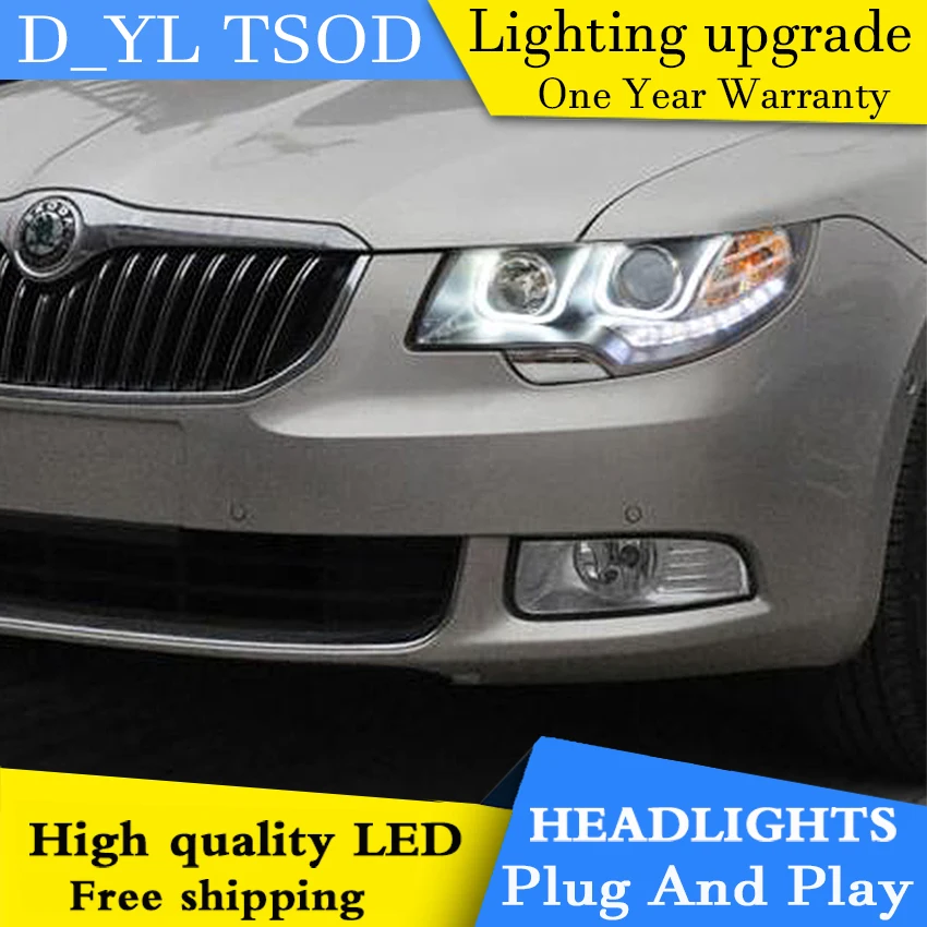 Автомобильная фара DY_L для стайлинга Skoda Superb U стиль 2009-2012 светодиодный