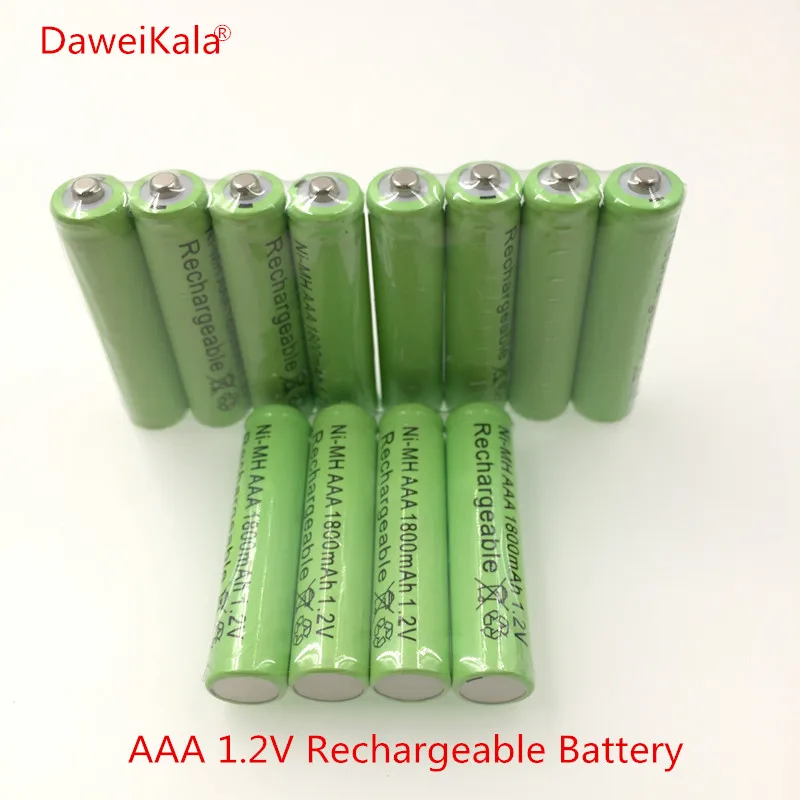 4-50 шт новая батарея AAA 1800 mAh перезаряжаемая батарея Ni-MH 1,2 V AAA батарея для часов, мышей, вычислений, игрушек так далее