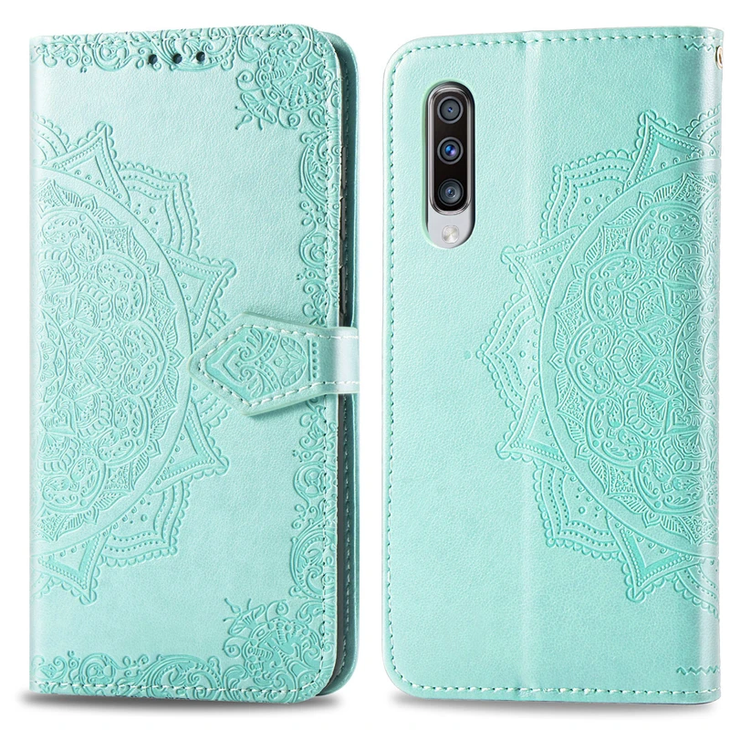 Кожаный чехол с изображением цветка мандалы для Samsung Galaxy S10 5G Plus S10e A80 A70 A60 A50 A40 A30 A20