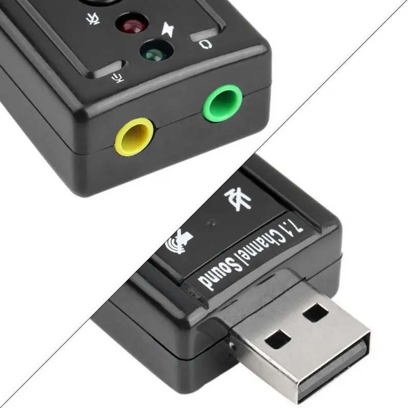 USB 2 0 3D виртуальный ключ внешний 7 1 канальный аудио адаптер для звуковой карты Windows