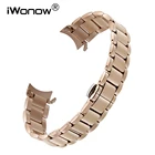 Ремешок для часов, из нержавеющей стали, с загнутыми концами, 18, 20, 22 мм