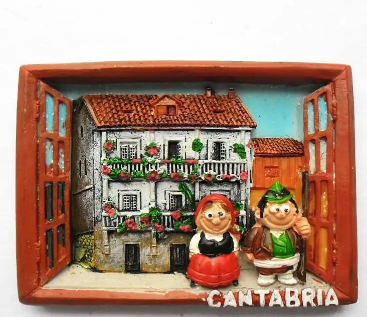 Cantabria Испания 3D магниты на холодильник дорожные сувениры магнитные наклейки