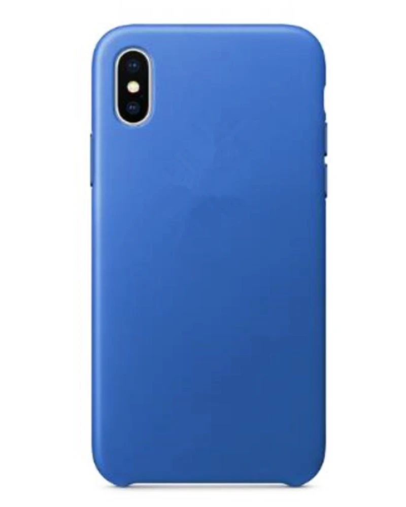 Blue Роскошный кожаный чехол для iPhone XR XS MAX X 7 8 7 Plus 8 Plus - Цвет: Blue