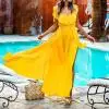 Vestidos de mujer летняя одежда для женщин модное женское сексуальное однотонное платье