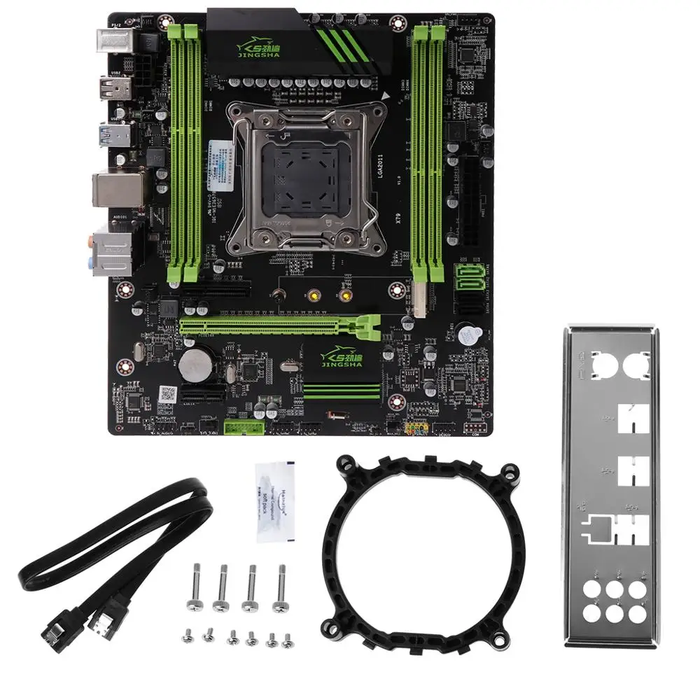 X79 материнская плата 2011 ATX основная плата USB3.0 SATA3.0 PCI-E 16X NVME M.2 SSD поддержка памяти REG ECC и процессор ЦП E5