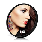 1 шт. 10X увеличительное зеркало для макияжа с двумя присосками круглое мини компактное карманное зеркало увеличение увеличительное Miroir