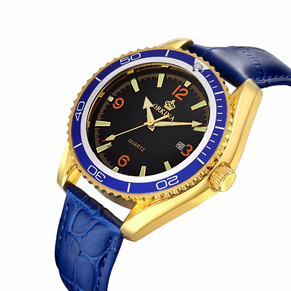ORKINA Новые Креативные мужские спортивные кварцевые часы от ведущего бренда
