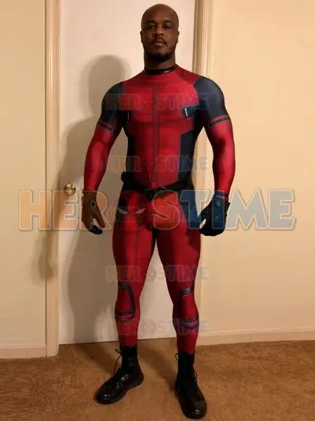Костюм Дэдпула из спандекса с 3D принтом полноразмерный костюм супергероя
