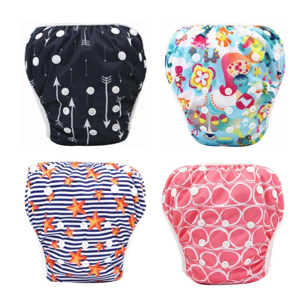 Водонепроницаемый babysuit регулируемые брюки купальный подгузник Детские Многоразовые плавающие подгузподгузники для бассейна крышка дропшиппинг