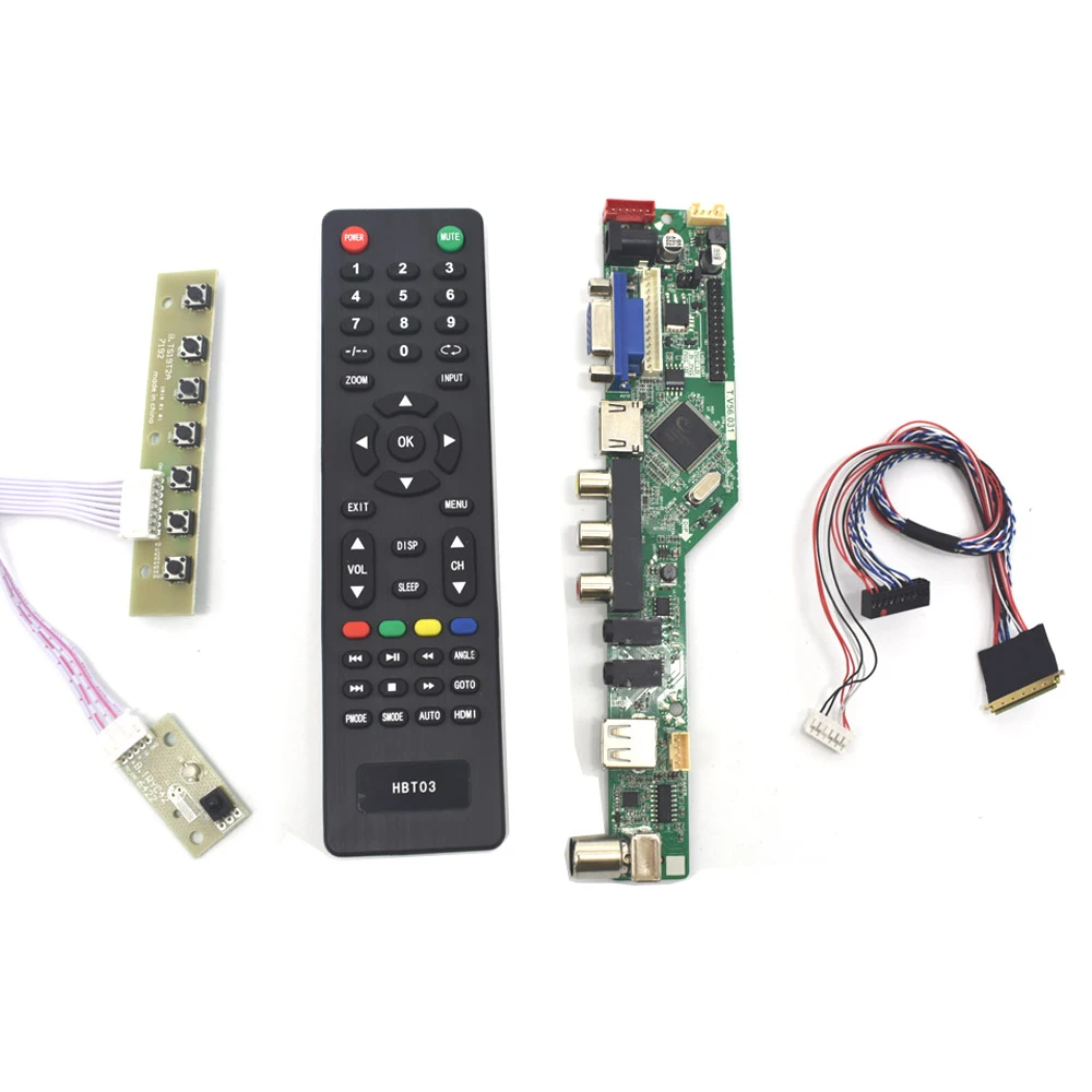 HDMI VGA AV USB аудио ЖК-экран плата контроллера для 1" 15,6" B140XW01 B156XW02 LP156WH2 B156XW04 B156XTN02.1 1366x768 C1-006