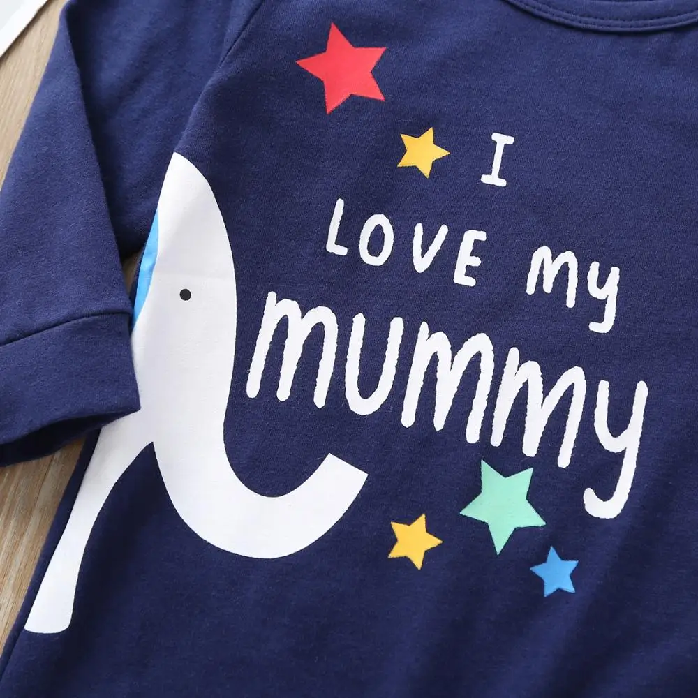baby girls boys clothes set Long sleeve I Love my DADDY &amp Mummy rompers Newborn Infant jumpsuit Toddler Outfits | Детская одежда и