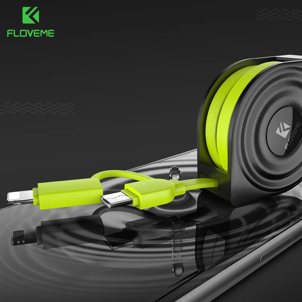 FLOVEME 2 в 1 осветительный кабель USB микро кабель зарядное устройство данных Кабо для iPhone X кабель микро usb зарядный кабель Android выдвижной