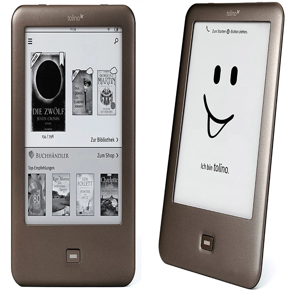 Передний свет электронная книга читатель Tolino Shine e ink 6 дюймов сенсорный экран | ЖК-экраны и панели для планшетов -32862811644