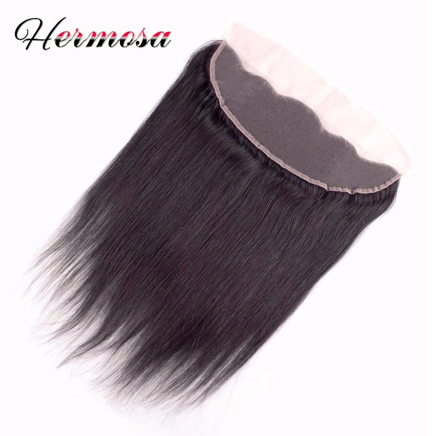 Hermosa Peruvian Virgin Hair With Closure 3 Bundles Straight Human Frontal |