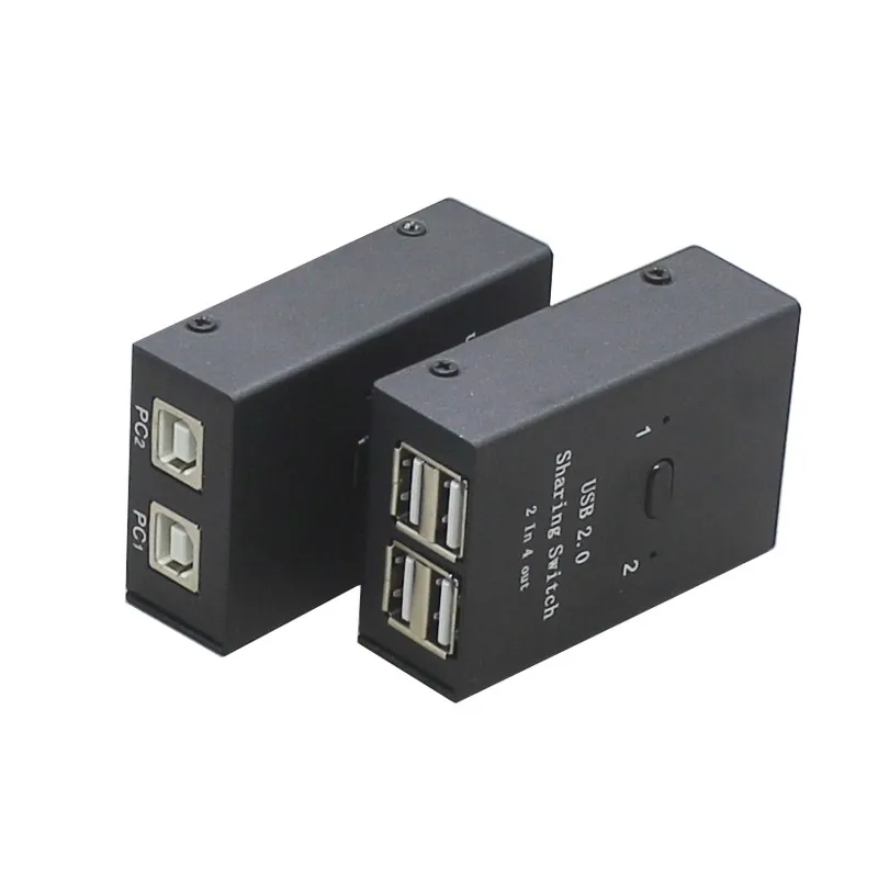 USB KVM переключатель USB2.0 коммутатор для xiaomi Box клавиатура мышь принтер U диск 2 шт.