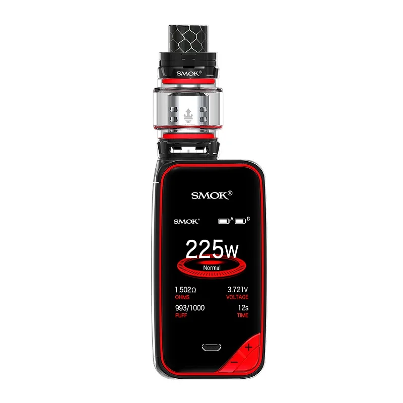 Оригинальный SMOK X Priv электронная сигарета Vape Комплект 18650 батарея 225 Вт Mod с TFV12
