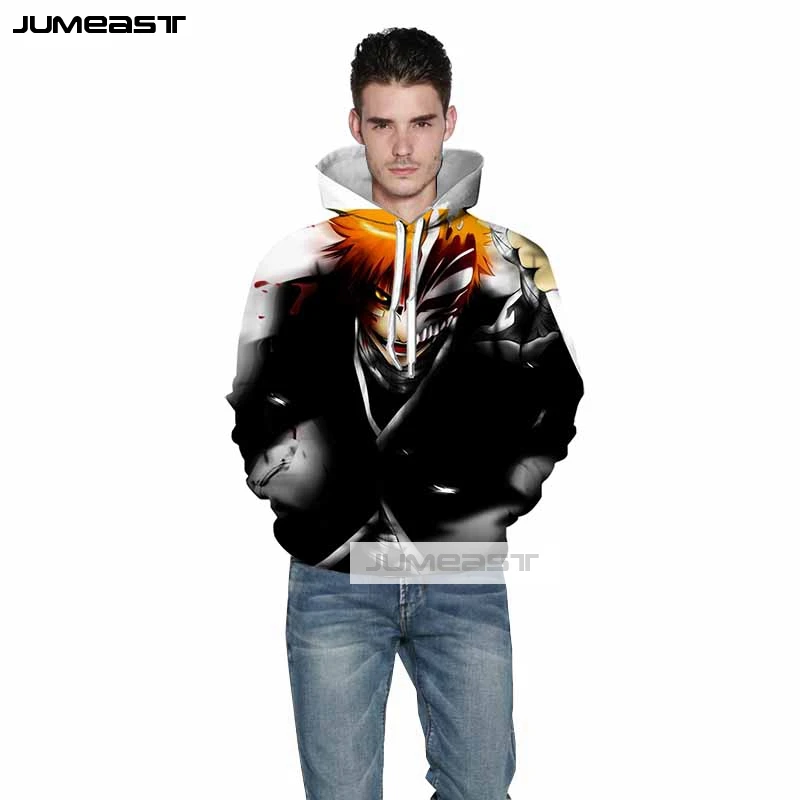 Толстовка с капюшоном Jumeast 3D принтом для мужчин и женщин спортивный свитер