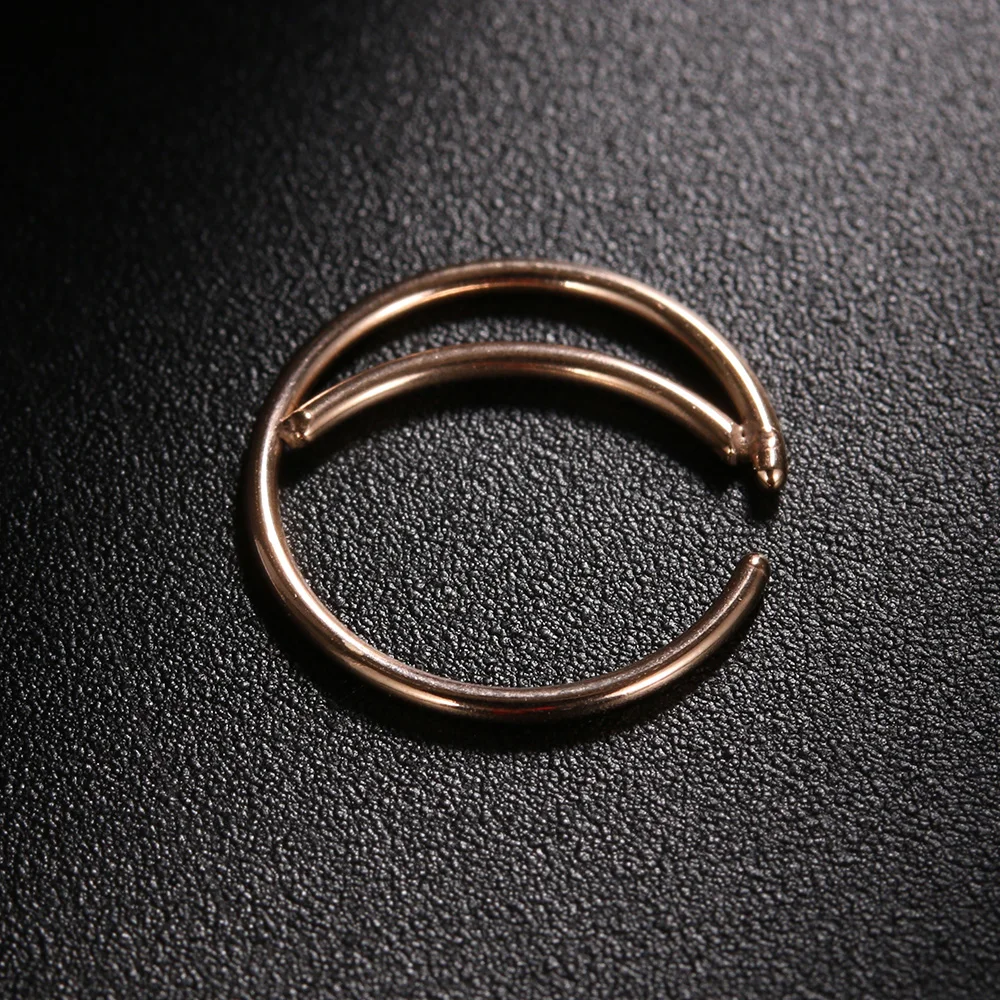 1 шт. Moon кольцо в нос индийское кольцо в нос Snug Septum ювелирные изделия пирсинг маленькая серьга для носа аксессуары для унисекс