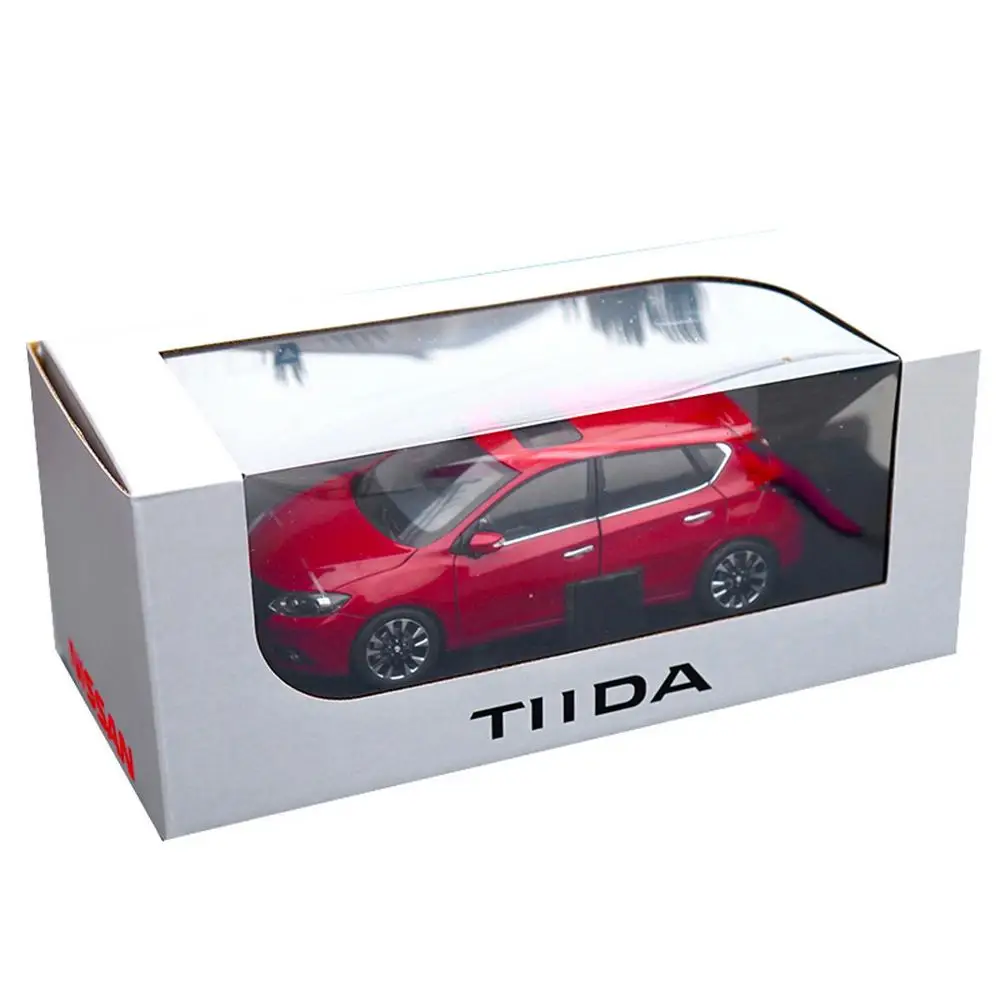 1/18 весы Nissan Tiida хэтчбек Красный литья под давлением автомобилей модельные игрушки, коллекционные