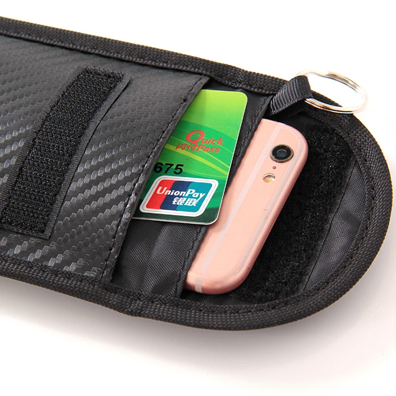 QuickDone 2 размера Faraday сумка для хранения ID карты брелок сигнала блокатор сумки RFID