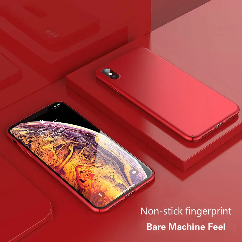 Ультратонкий дышащий жесткий чехол с эффектом потертости для iPhone 11 Pro X XR XS MAX Противоударная матовая Защитная крышка для iPhone 7 8 6 6s Plus