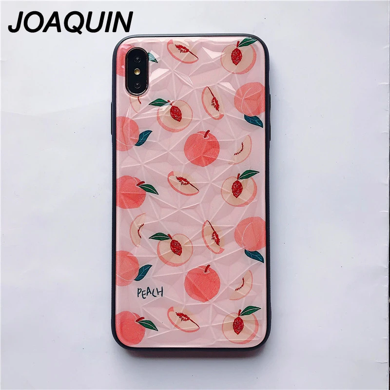 For iPhone 6 6s 7 8 Plus X XR XSMAX Phone Case Fashion fruits juicy peach Soft TPU 11 11pro MA Xcase |