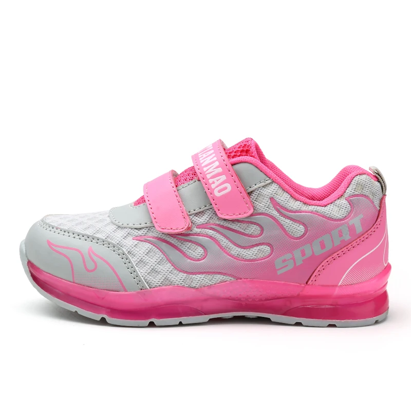 Новинка 2017 года детская обувь со светодиодной подсветкой с зарядкой через USB и