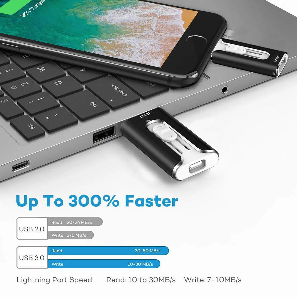 USB флеш накопитель 3 в 1 для iPhone/Android 16 ГБ 32 64 128 флешка OTG Usb 0 внешний флэш карта