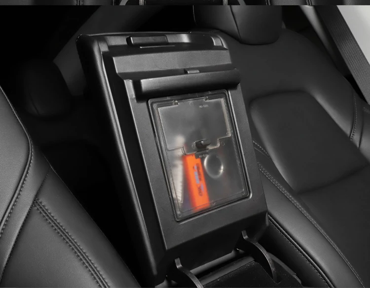 LUCKEASY Скрытая прозрачная коробка для хранения для Tesla модель 3- подлокотник коробка крышка коробка для хранения