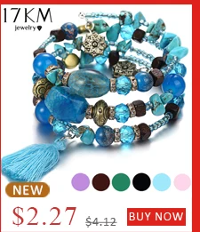 Винтаж кисточкой смолы красивые браслеты с камнем для женщин Pulsera этнический многослойный браслет из бус богемные Ювелирные изделия Подарки