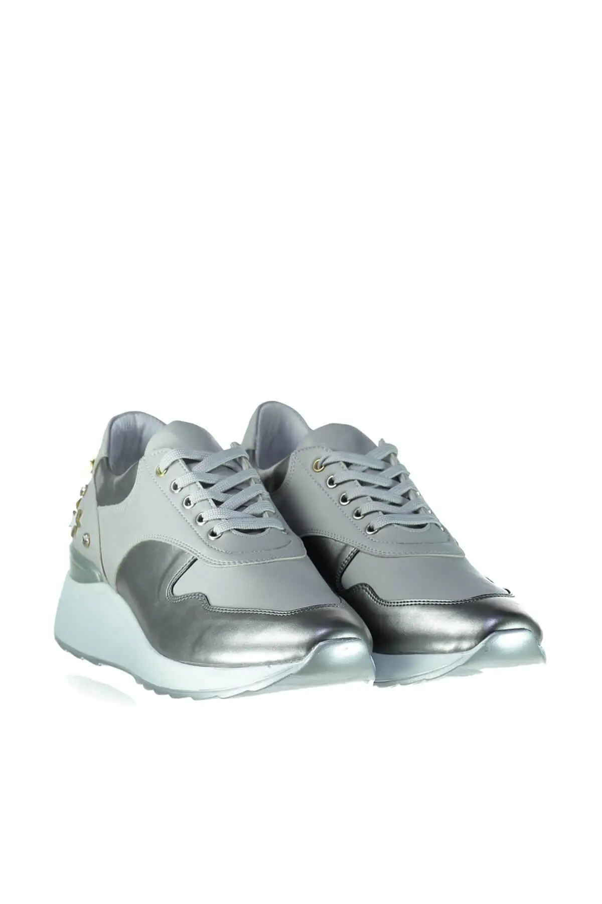 Жемчужные серые женские кроссовки 120130008875 |