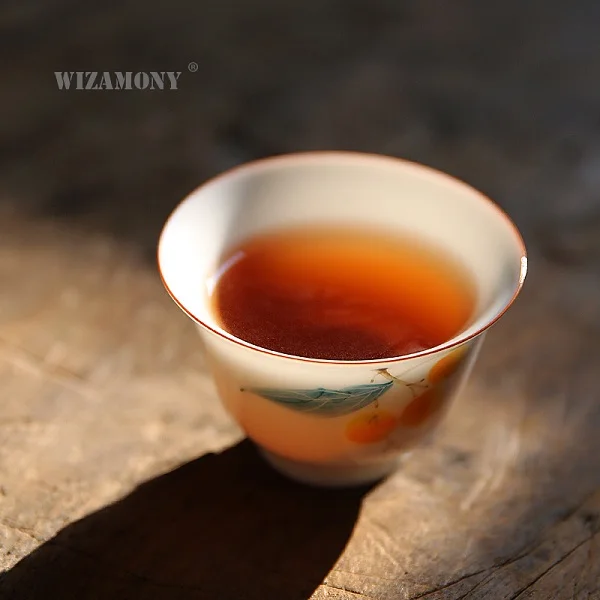 2 шт.! WIZAMONY Цзиндэчжэнь посуда чайная чашка чайный сервиз чайная чаша белая керамическая кунг-фу чайные чашки Китайский Фарфор Чаша - Цвет: 2pcs