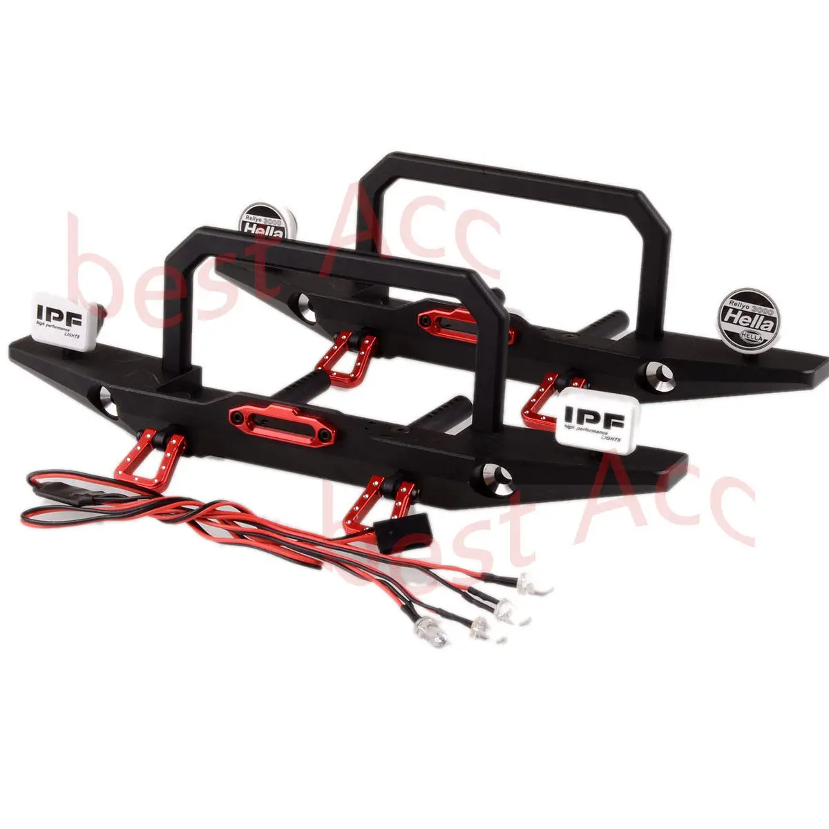 Для RC Traxxas TRX 4 TRX4 алюминиевый передний бампер с креплением на лебедку и ведрами