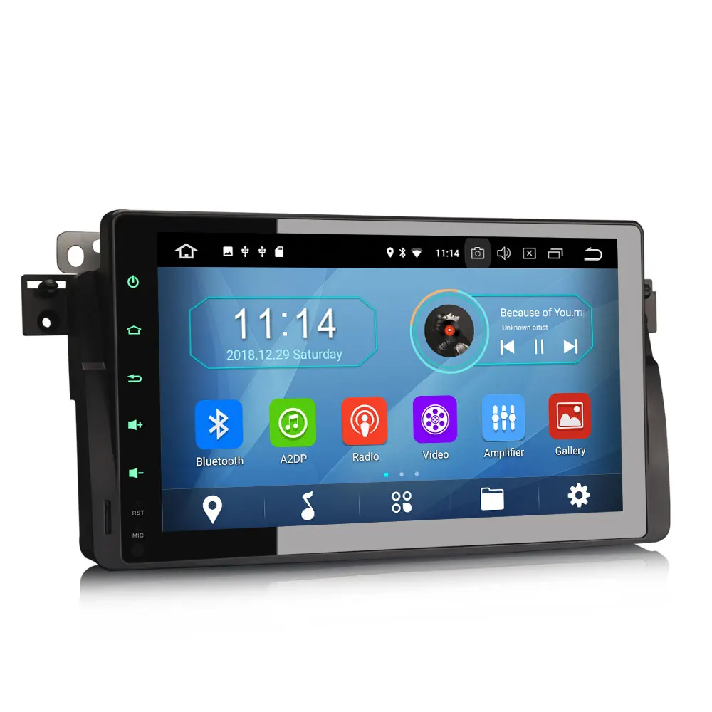 Erisin ES3996B Авто 9 'Ƈ Din Android 8 1 Автомобильный DVD плеер для BMW 3 серии E46 M3 Rover75 мг gps