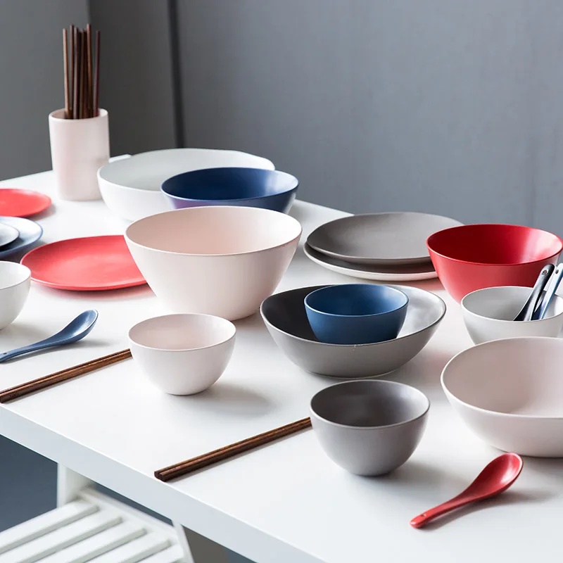 Бак нордической неправильной формы набор посуды из фарфора керамическая посуда