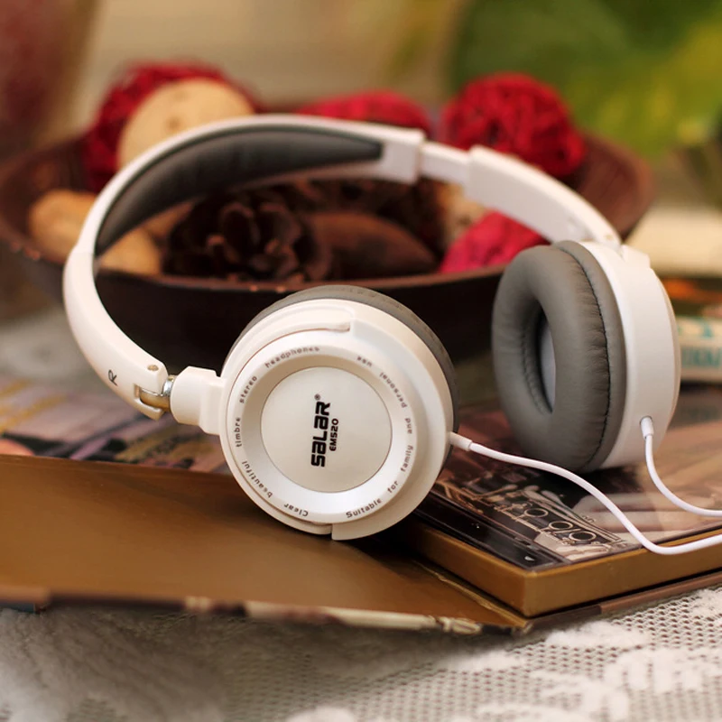 Salar EM520 Hifi наушники 3 5 мм складные регулируемые глубокий бас игровая гарнитура для