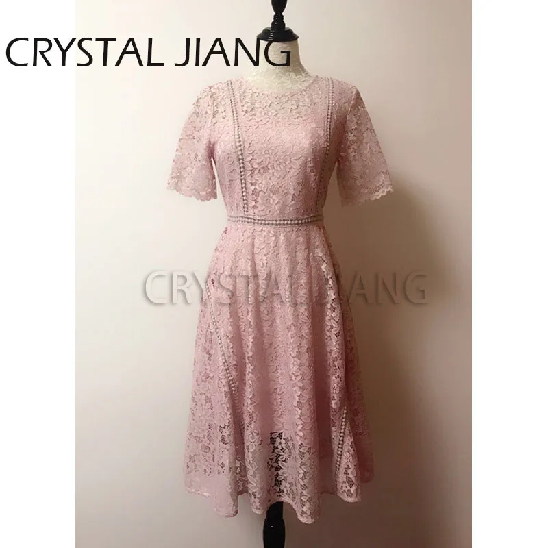 

Pink Bridesmaid Dresses Short Sleeves 2018 Adult JuniorMaid Of Honor Gown