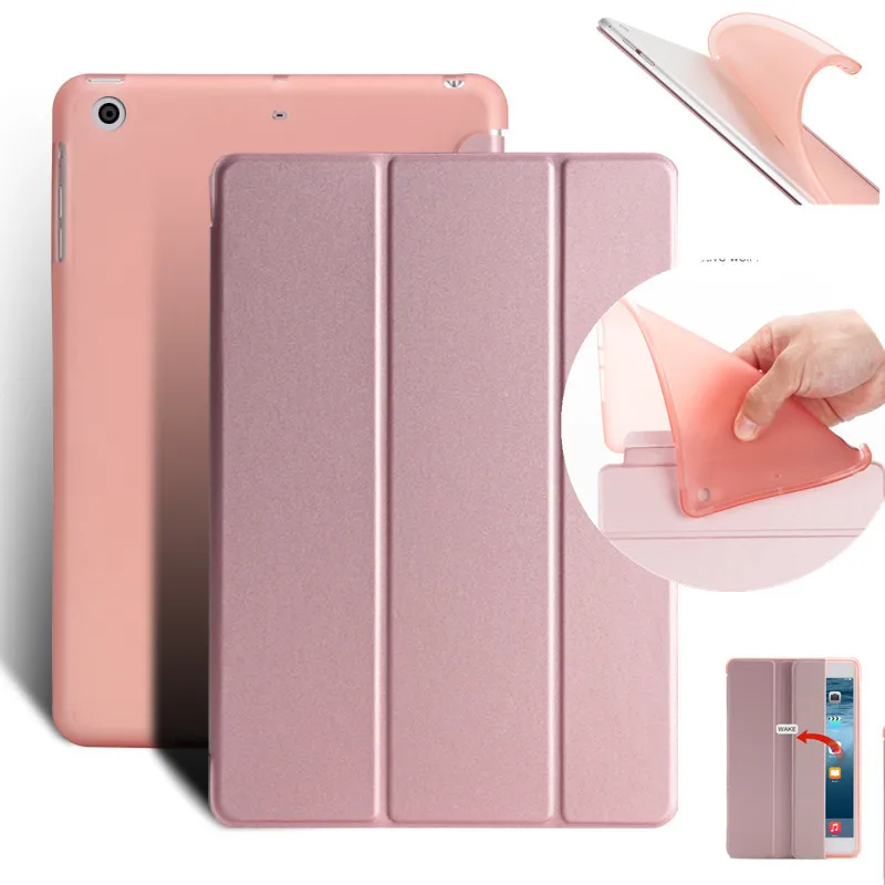 For iPad Mini 4 7.9"Smart ipad Case Ultra Slim PU Leather+TPU Soft Back Auto Sleep/Wake for Apple Mini4 mini tablet Cover | Компьютеры