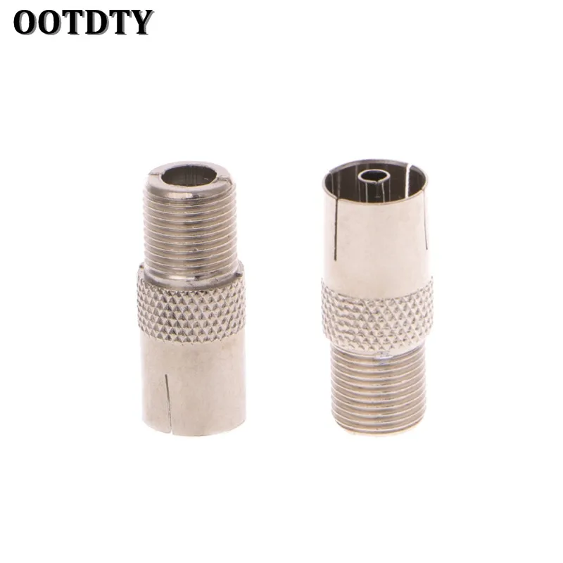 OOTDTY 10 шт. F гнездовой разъем для PAL Женский Джек Прямой радиочастотный коаксиальный адаптер f-тип разъем тв