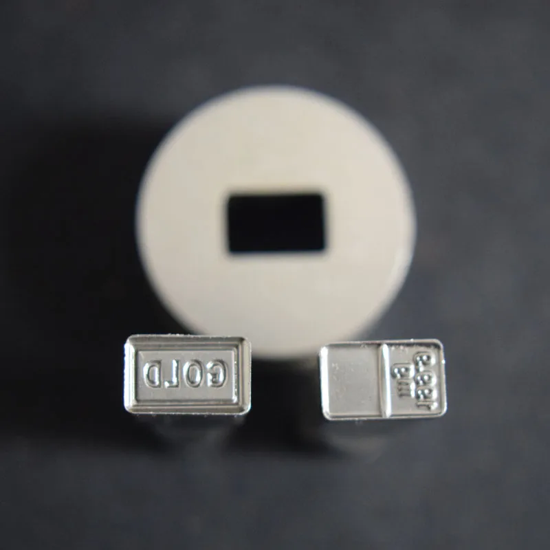 Золотая молочная таблетка штамп 3D Пресс форма конфеты Пользовательский логотип