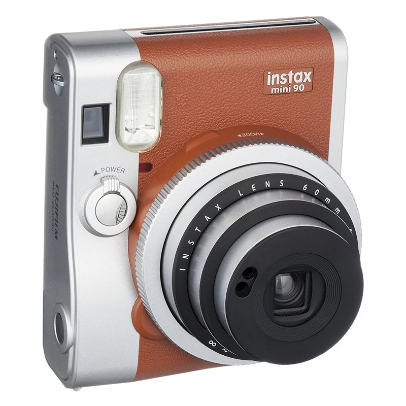 Fujifilm Instax Mini 90 NEO классическая коричневая мгновенная пленка камера + Fuji белая 80|film