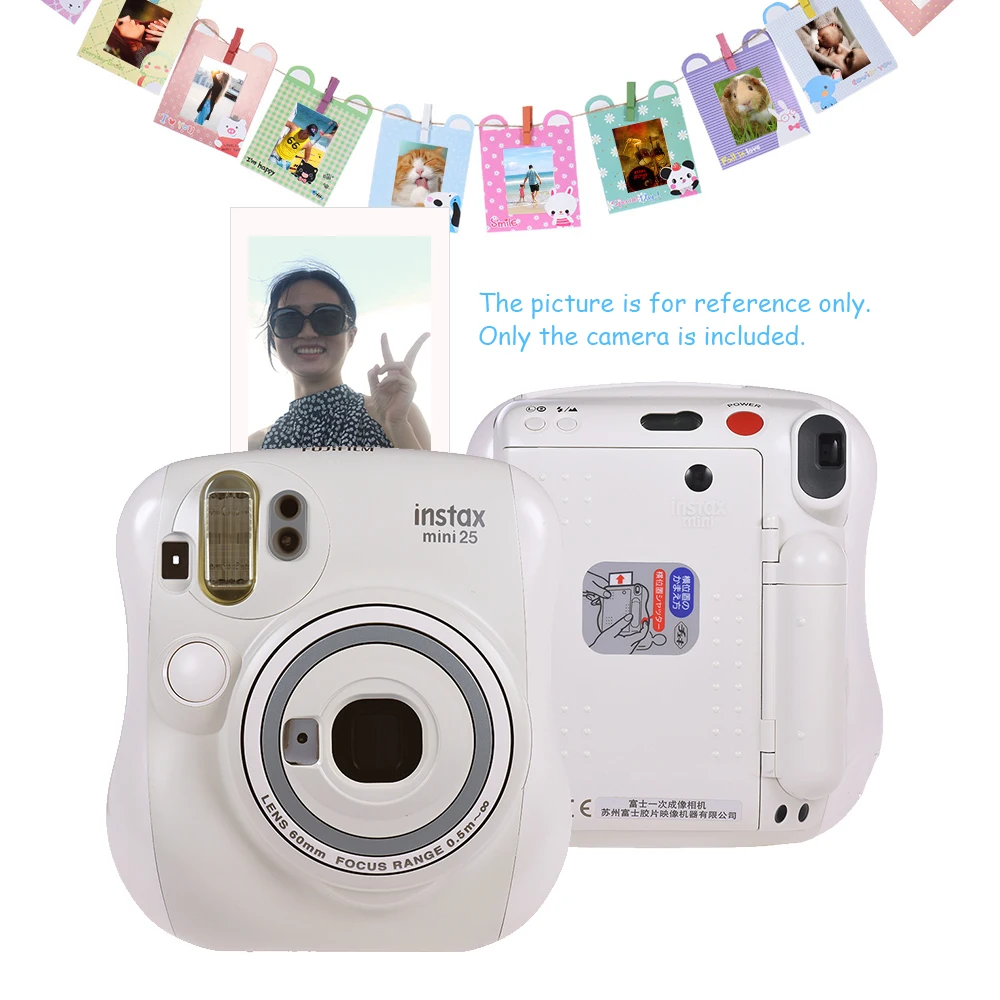 Fujifilm Instax Mini 25 Kitty and Cherry White камера для Fuji Instan фильм фото|Плёночные и моментальные