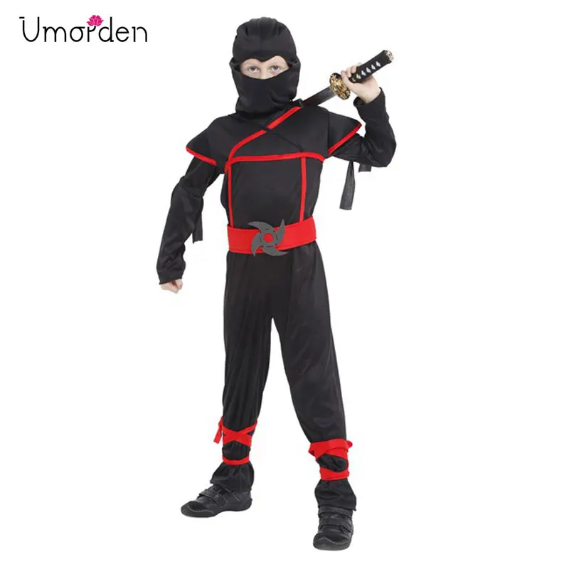 

Umorden Children's Day Halloween Costumes Children Kids Japan Warrior Ninja Costume Martial Arts Ninja Cosplay for Boys Boy