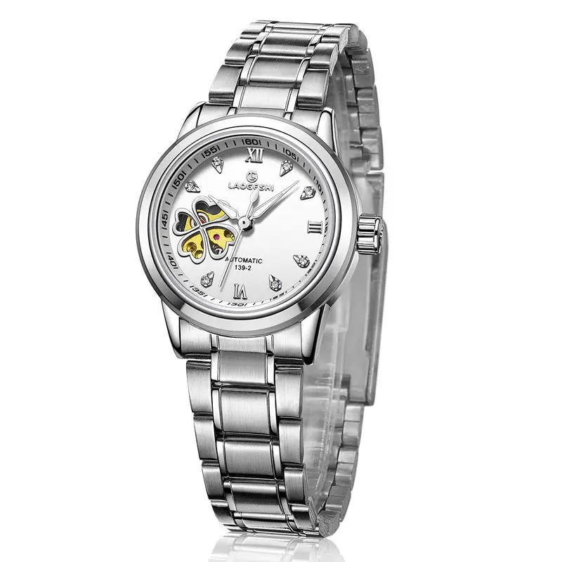 Top Band Fashion Ladies Steel Watches Women's Mechanical Watch Automatic Mechanical Wrist Watches Waterproof Dropshipping