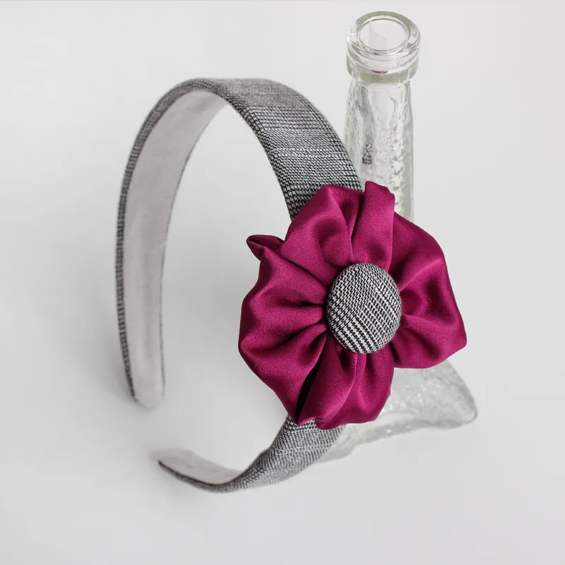 Набор аксессуаров для волос в британском стиле повязка на голову с цветком и