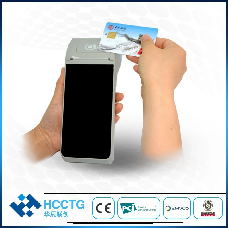 Умный мобильный 4G WiFi беспроводной ручной NFC Android POS терминал HCC Z91|Картридеры| |