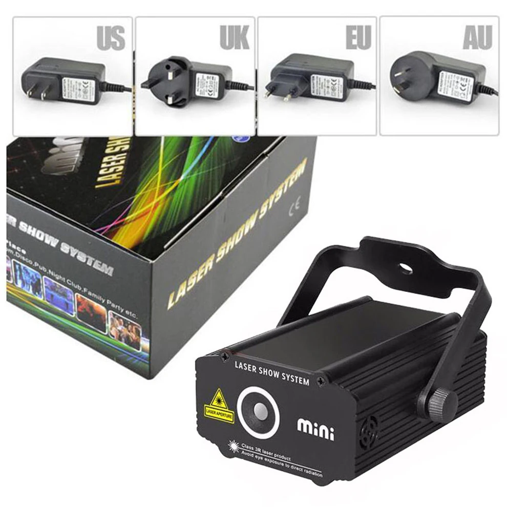 ALIEN Mini Red Green Stage Laser Projector DJ Disco Club Party Music Xmas Holiday Rotating Effect Show Lighting | Лампы и освещение