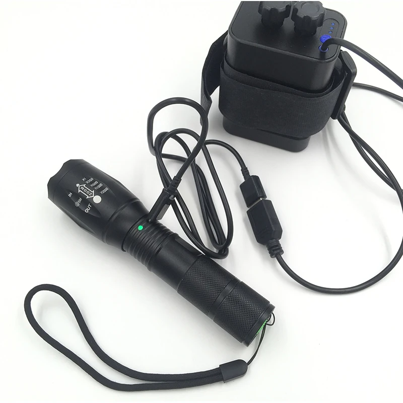 Litwod Z20A100 XM L2 U3 Micro USB Перезаряжаемый светодиодный фонарь водонепроницаемый 5