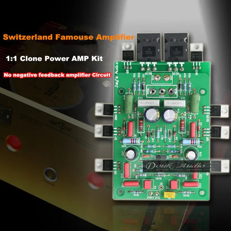 Douk Audio Non-NFB Amplifying Circuit 150W 2.0 Channel Power Amplifier DIY Kit